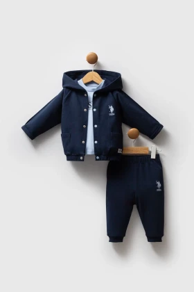 ست نوزاد پسرانه لاجوردی U.S. Polo Assn