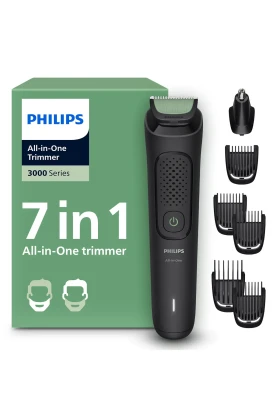 ست مراقبت مردانه 3000 سری 7 در 1، ماشین اصلاح صورت/مو/بدن، استفاده خشک/تر، MG3920/15