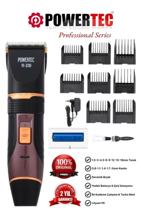 ماشین اصلاح مو و ریش شارژی حرفه‌ای TR-3200