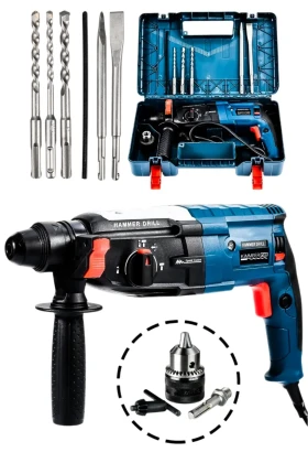 دریل چکشی متال Kimmer Plus 850w با شفت فلزی 2-28mm