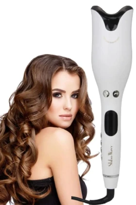 ماساژور مو اتوماتیک سوپر آسان لاله سفید - موج آبی ضخیم 25mm