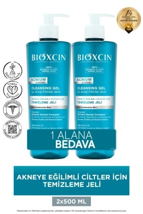 ژل شستشوی صورت آکنیم سبوم تنظیم کننده 500 میلی لیتر 1 خرید 1 هدیه اسید سالیسیلیک چای درختی نیاسینامید