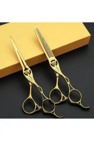 ست قیچی حرفه‌ای 6.5 اینچی (کیف هدیه + در صورت تمایل، امکان نوشتن نام به صورت رایگان وجود دارد)