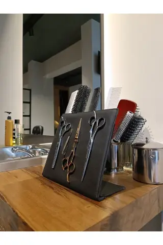 نگهدارنده مگنتی قیچی و شانه آرایشگر سیاه