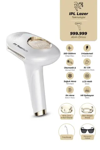 دستگاه لیزر اپیلاسیون BHRL-08 با 999.999 شلیک - جوانسازی پوست - رفع آکنه