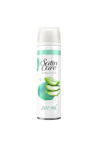 ژل اصلاح ساتین کر آلوئه ورا برای پوست حساس 200 میلی لیتر