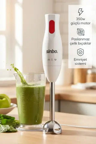 مخلوط‌کن SHB 3102 با اپارات استیل ضد زنگ و پیمانه