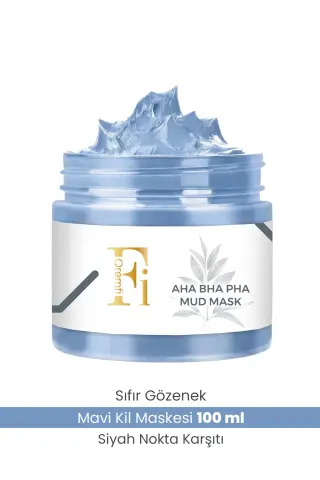 ماسک خاک رس آبی با خاصیت ضد جوش و منافذ صفر | AHA + BHA + PHA 100 میلی لیتر