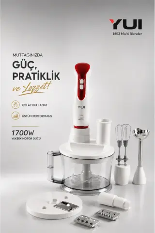مخلوط کن چندکاره M53 با قدرت 1700 وات و ظرفیت 1.5 لیتر از جنس استیل ضد زنگ