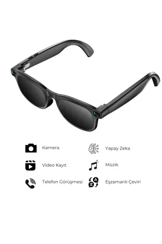 عینک آفتابی هوشمند G2 Pro با هوش مصنوعی – دوربین بلوتوثی با حافظه و موسیقی، ترجمه زنده AI، IPX5