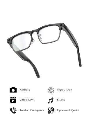 عینک هوشمند G3 با قابلیت بلوتوث، پخش موسیقی، ضبط عکس و ویدئو، ترجمه هوش مصنوعی