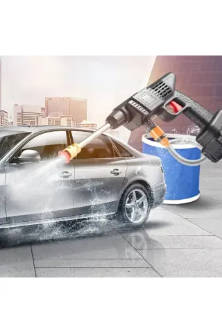 تفنگ شستشوی پر فشار قابل حمل با دو باتری شارژی 48 ولت