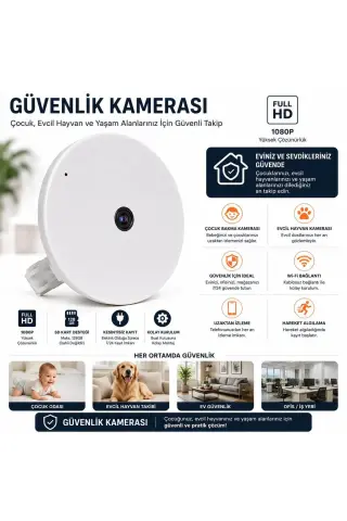 دوربین امنیتی با پشتیبانی از نظارت از راه دور Wi-Fi Full HD BUAT