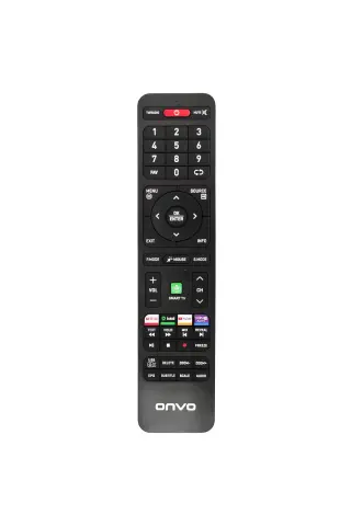 کنترل از راه دور LCD LED ONVO با دکمه‌های NETFLİX، TABİİ، YOUTUBE و BEIN CONNECT برای تلویزیون‌های SMART