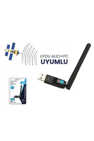 آنتن دار USB W-7 با سرعت 300Mbps و گیرنده ماهواره‌ای + آداپتور بی‌سیم PC با چیپست MTK7601