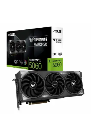 کارت گرافیک TUF Gaming GeForce RTX 5060 OC با 8 گیگابایت حافظه GDDR7 و 128 بیت HDMI/DP