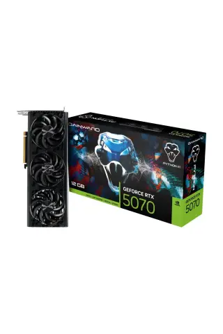 کارت گرافیک گیمینگ GeForce RTX5070 PYTHON III با ۱۲ گیگابایت حافظه GDDR7 و عرض باند ۱۹۲ بیت