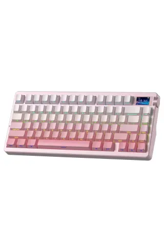 کیبورد مکانیکی RGB نوا75 TKL با سوئیچ‌های توت فرنگی و نعناع، سه حالته، بی‌سیم، با قابلیت ماکرو و هات سوآپ برای گیمینگ