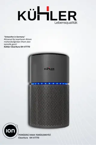 دستگاه تصفیه هوا ClearAura KH-V7770 – یونیزه کننده و فیلتر ۳ مرحله‌ای