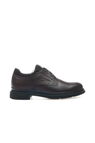 کفش روزمره کلاسیک راحتی مردانه از چرم طبیعی (39-44) 24k L3456 M قهوه‌ای