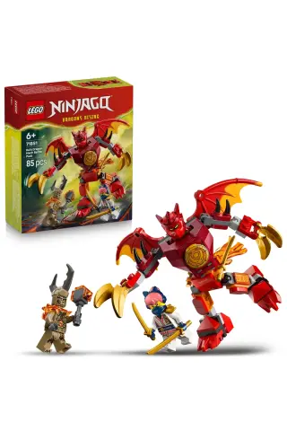 لگو پکیج جنگی ربات اژدهای کای NINJAGO لگو ۷۱۸۵۱ - ۶+ مجموعه ساخت اسباب بازی (۸۵ قطعه)