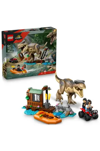 لگو ست ساخت خلاقانه دنیای ژوراسیک T. rex فرار از رودخانه لگو ۷۶۹۷۵ - مناسب برای کودکان ۵ سال به بالا (۱۹۹ قطعه)