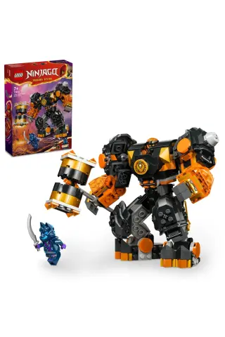 لگو ربات عنصر خاک کول از سری NINJAGO لگو ۷۱۸۰۶ - مجموعه ساخت اسباب بازی خلاقانه برای کودکان ۷ سال به بالا (۲۳۵ قطعه)