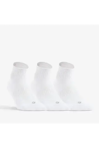 جوراب ورزشی - نیمه بلند - ۳ جفت - سفید - RS 500