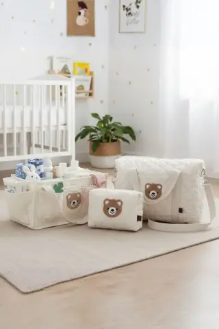 ست کیف مراقبت مادر و کودک طرح خرس سفید HeviKids