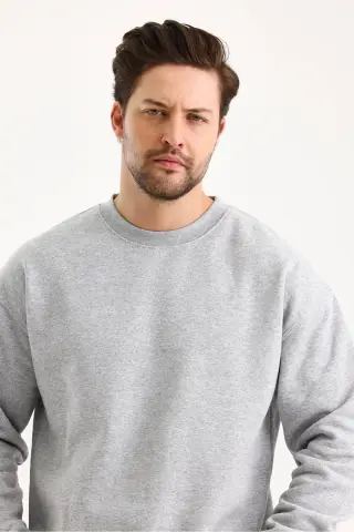 سویشرت یقه گرد اورسایز یونیسکس