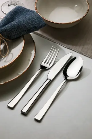 ست قاشق چنگال و چاقو 18 پارچه 6 نفره دنیز