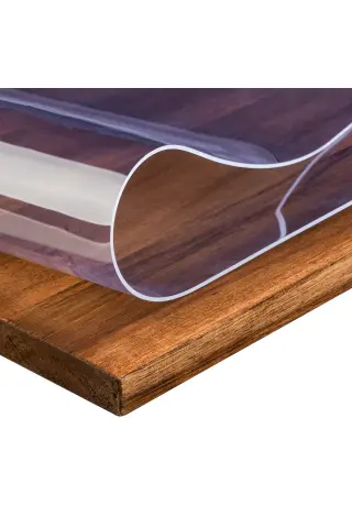 روکش میز شفاف PVC ضخیم 1.4mm محافظ میز در تمام ابعاد