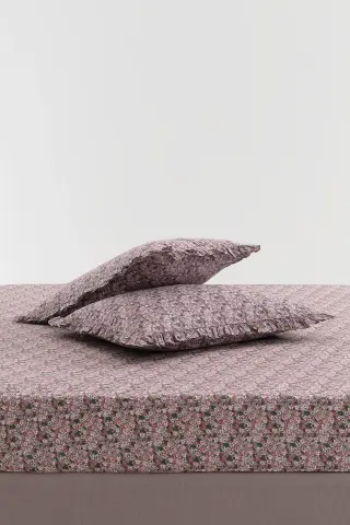 ست ملحفه دو نفره %100 پنبه - پودری
