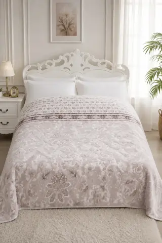 پتو یک نفره 160x220 سانتی‌متر طرح ویزون با بافت نرم