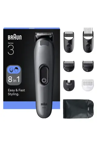 سری همه در یک 3، کیت اصلاح 8 در 1، تیغه تیز، 14 طول، AIO3540