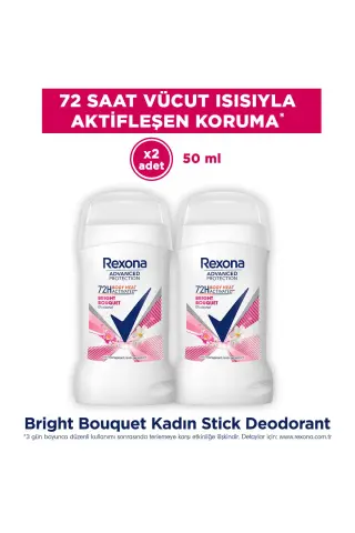 دئودورانت استیک زنانه پروتکشن پیشرفته رایحه گل‌های درخشان 50 میلی‌لیتر x2