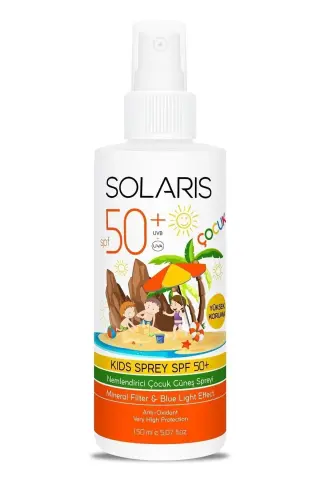 کرم ضد آفتاب کودک اسپری آسان جذب SPF 50 برای پوست‌های حساس با حفاظت بالا 150 میلی‌لیتر