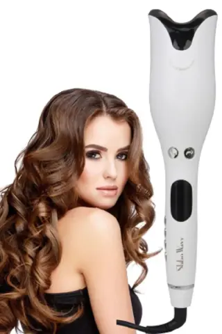 ماساژور مو اتوماتیک سوپر آسان لاله سفید - موج آبی ضخیم 25mm