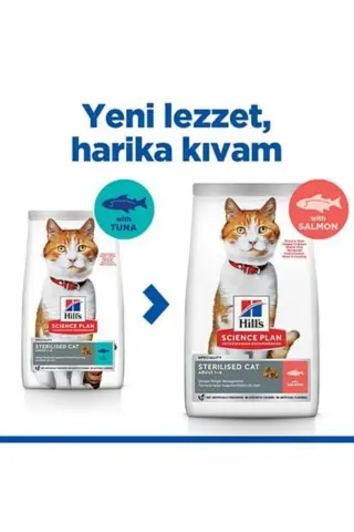 غذای گربه عقیم شده با ماهی سالمون 3 کیلوگرم