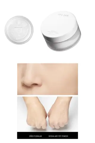 پودر مات کننده، پودر پودری فوق سبک تثبیت کننده آرایش Airy Pot