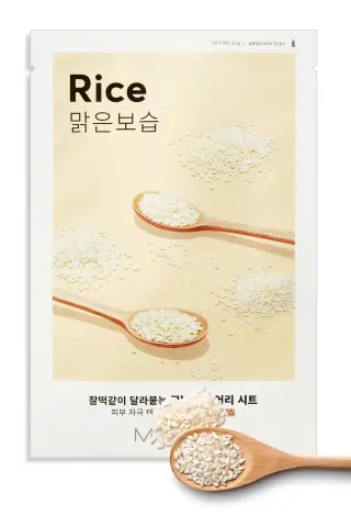 ماسک ورقه‌ای آیر‌فیت با عصاره برنج برای ایجاد ظاهری روشن و صاف