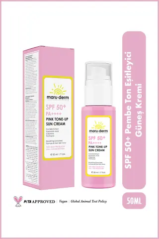 کرم ضد آفتاب تنظیم کننده رنگ صورتی SPF 50+ PA++++ | فیلتر کره‌ای نسل جدید 50 میلی‌لیتر