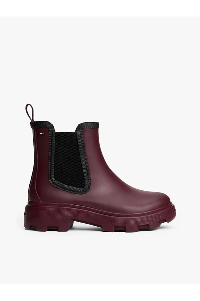 بوت بارانی زنانه با آستر گرم - bordo