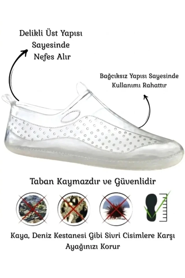 کفش دریایی شفاف بدون لغزش یونی‌سکس