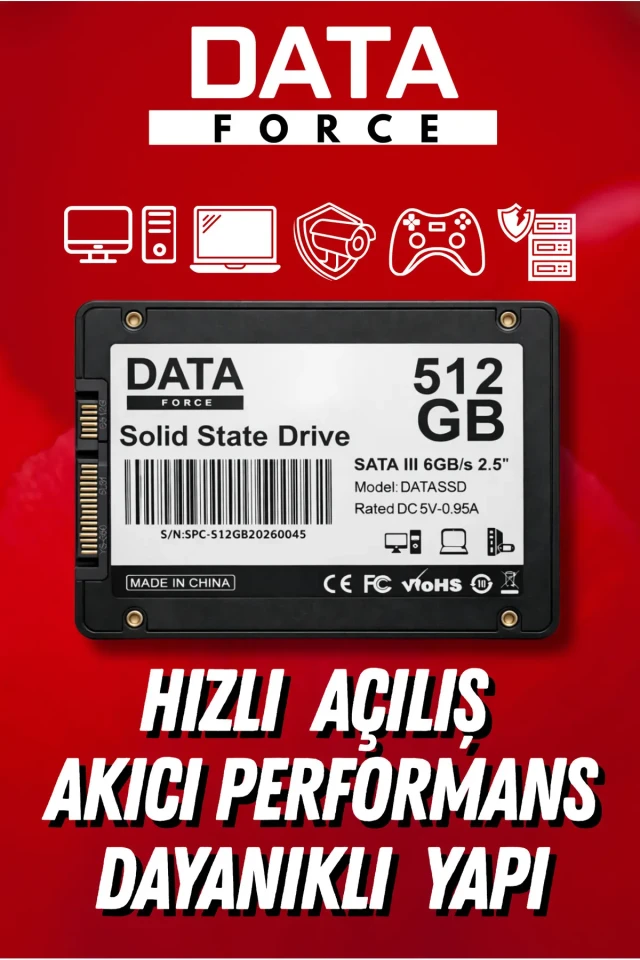 512GB SSD 2.5” SATA III – راه‌اندازی سریع، بی‌صدا