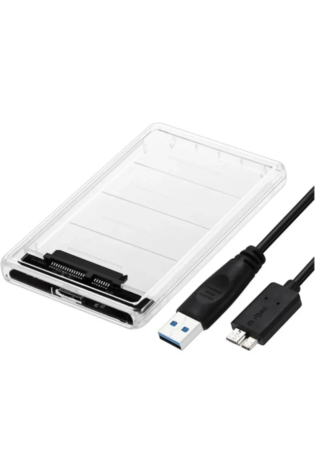 باکس هارد دیسک قابل حمل شفاف SSD 2.5 اینچی USB 3.0