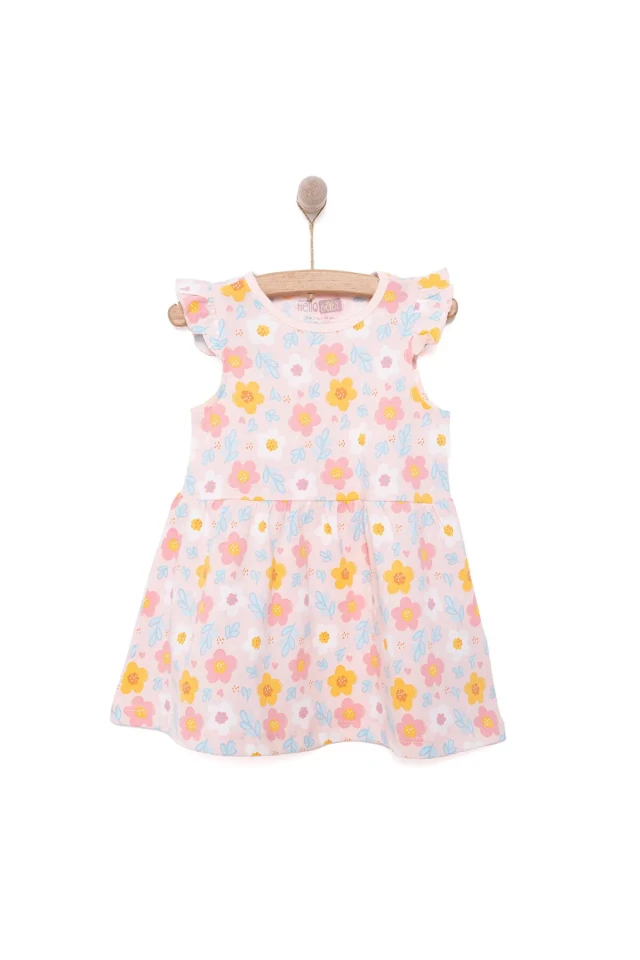 لباس دخترانه طرح گل داودی HelloBaby Basic