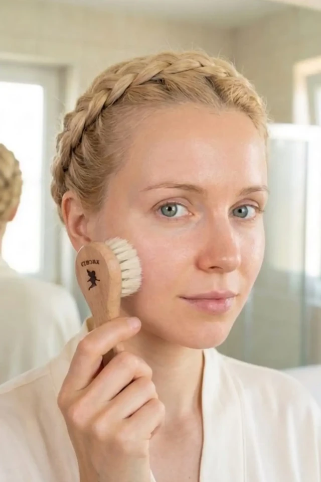 مسواک صورت موی اسب 100% طبیعی (کیسه و جعبه نگهداری هدیه)