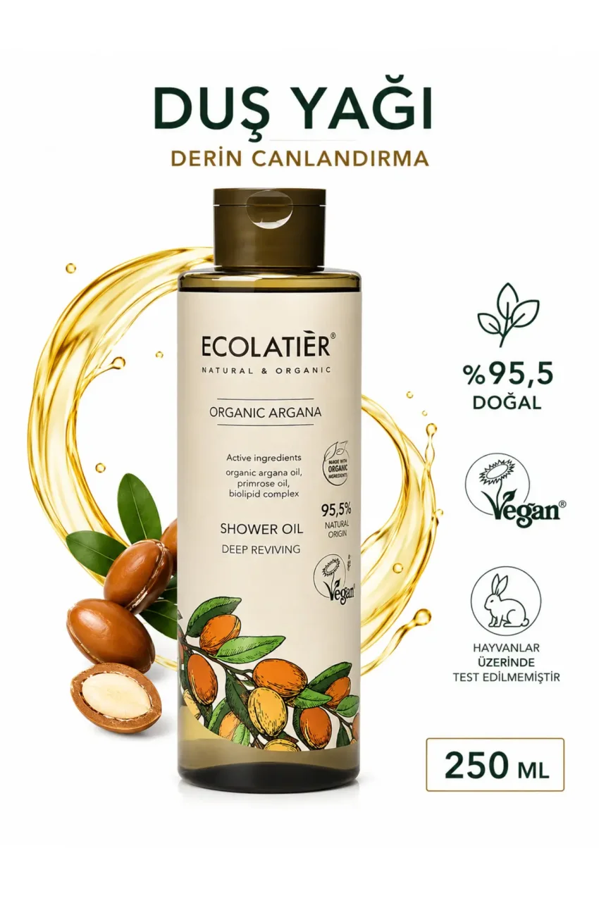 روغن دوش ارگانیک با روغن آرگان 250 میلی لیتر