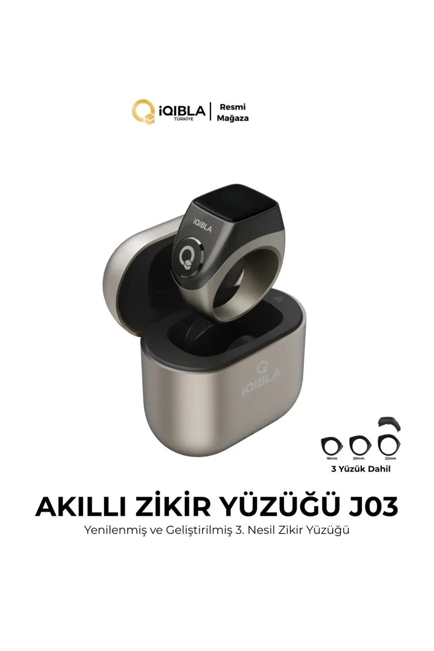 حلقه هوشمند J03 Pro حلقه ذکر تیتانیوم رنگ خاکستری